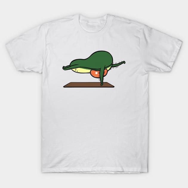 Funny yoga pose T-Shirt by MasutaroOracle